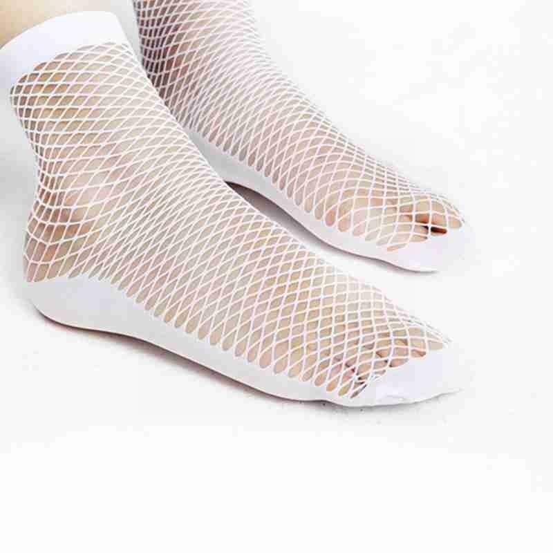 1 par de meias meias fishnet verão respirável meias femininas curto sexy cor meninas chegada nova alta meia j6g8