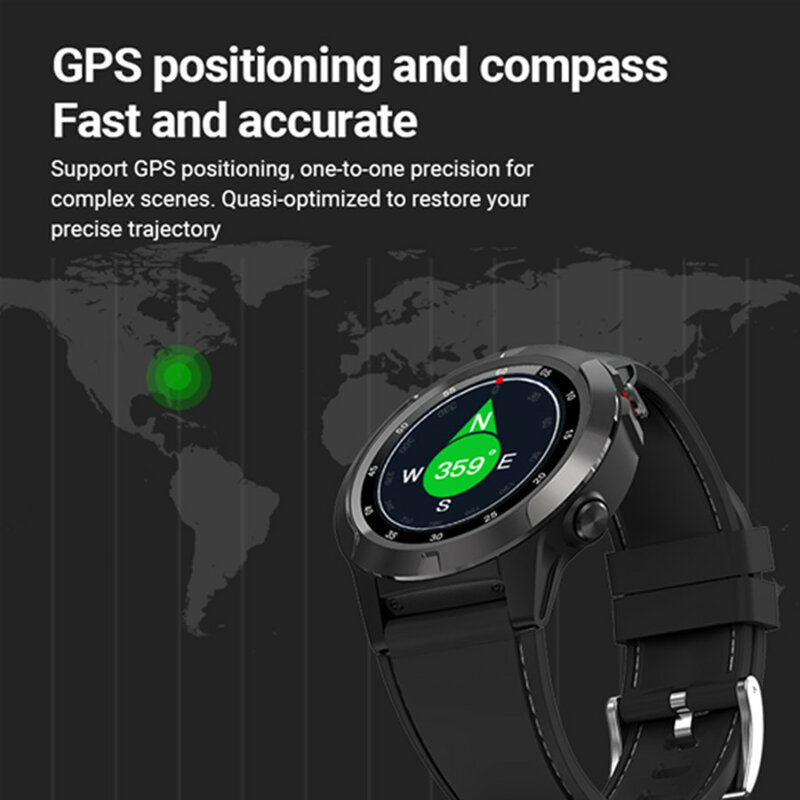 CZJW-reloj inteligente M4 para hombre, accesorio de pulsera deportivo resistente al agua con GPS, control del ritmo cardíaco, compatible con teléfonos Android e Ios