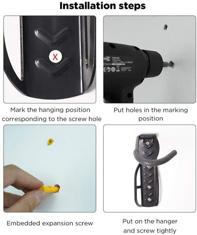 For Xiaomi M365/Pro 1S Electric Scooter Wall Mount Hanger Bicycle Hanging Storage Hook Skateboard Cycling MTB Bike Accessories