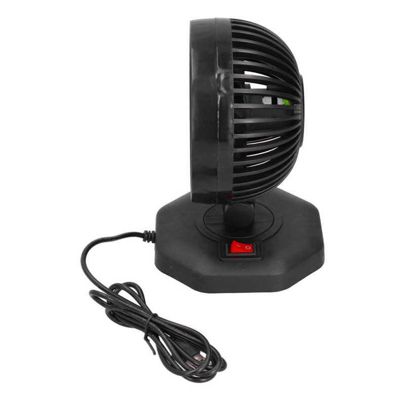 Маленький настольный вентилятор с USB-портом, стабильная скорость ветра для офисов, дома и автомобилей