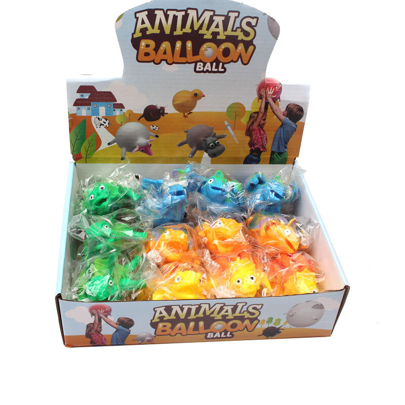 Juguetes blandos de dinosaurio para niños, juguetes antiestrés de animales inflables, pelota suave para apretar, globos, Regalos divertidos para Halloween