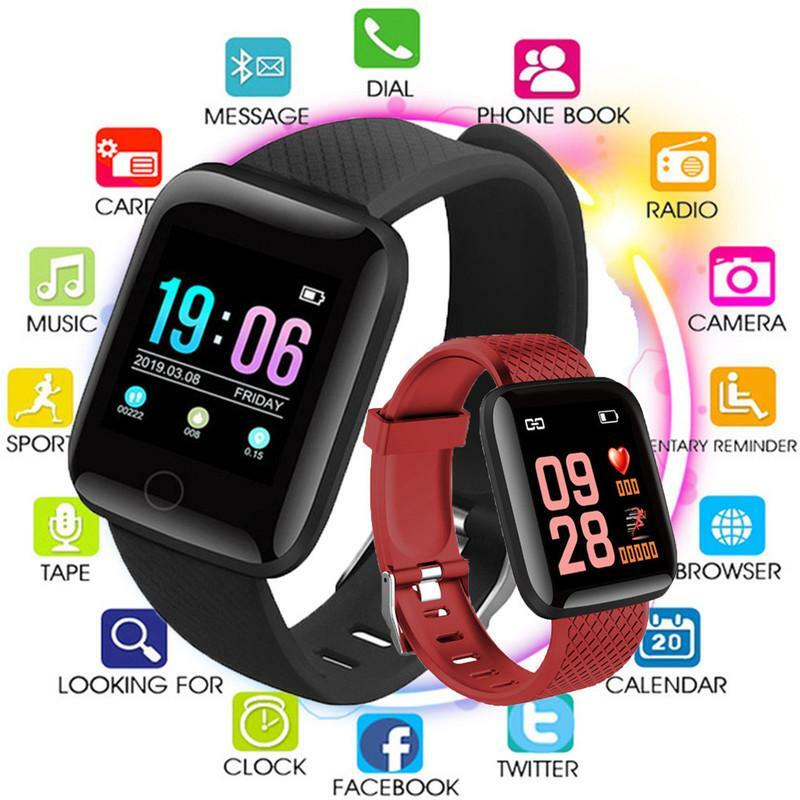 Inteligentny zegarek mężczyźni kobieta Smartwatch Bluetooth pomiar ciśnienia krwi pulsometr inteligentne zegarki sportowe zegar sportowy zegarek