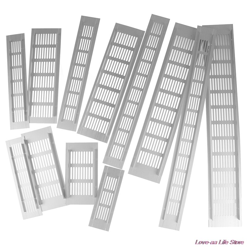 Vents Perforated Sheet Aluminum Alloy Air Vent Grille White Wall Ducting Ventilation Cover Web Plate Ventilation Grill