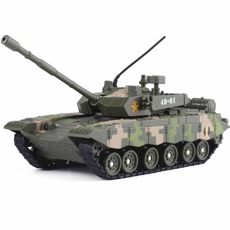 Legering Diecast M1A2 Militaire Combat Tank 1:48 Met 360 Graden Rotatie Knipperende Front Light Model Cadeau Voor Kinderen Collectie Speelgoed