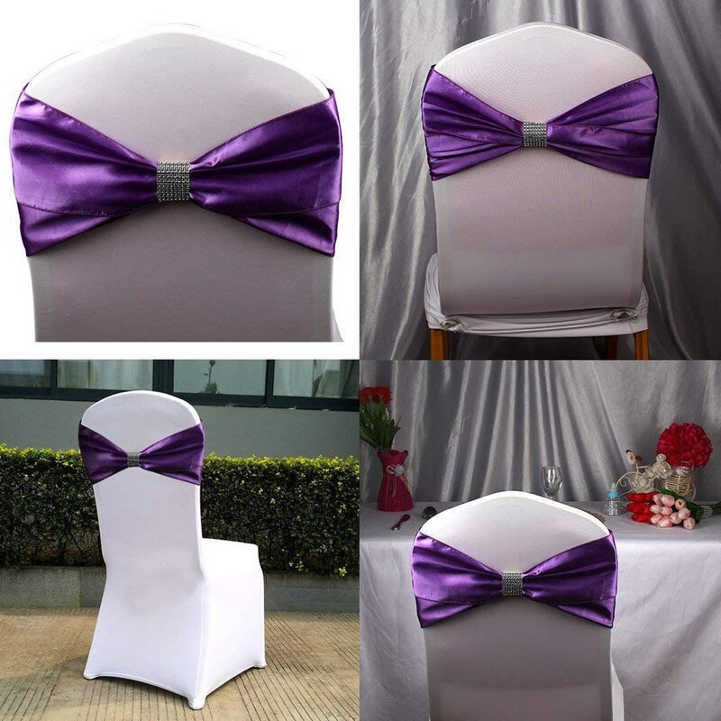 100 pçs cadeiras diy faixa arcos toalha de mesa pano napkinsnapkin strass anéis guardanapo ornamento para festa casamento