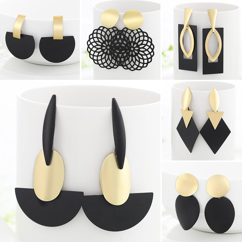 Wybu Geometrische Drop Earring Voor Vrouwen Trangle Druzy Earring Bts Gothic Cirkel Earing Alli Express Sieraden Brincos Bijouterie
