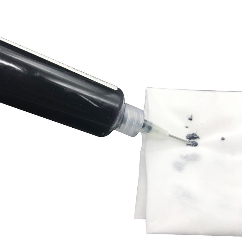 10ML czarna maska lutownicza UV 1 igła i Push PCB BGA farba zapobiega korozyjnemu łukaniu pasta lutownicza Flux Cream topniki spawalnicze olej