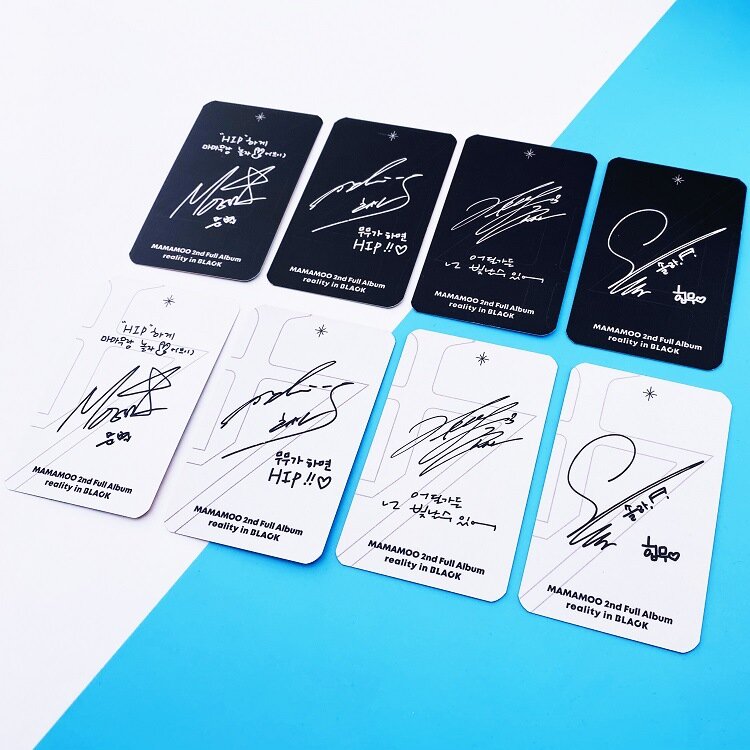 Kpop-高品質のmamooカード,4つの高品質の写真カード,ファンコレクションピース/セット