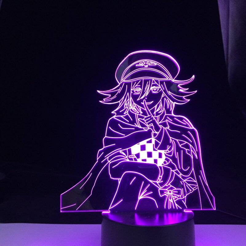 Lampada 3D Anime Danganronpa lampada da notte a Led Kokichi Oma lampada per la decorazione domestica regalo per bambini luce notturna in acrilico
