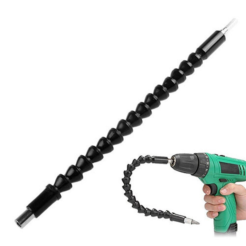 30cm 1/4" Hex Shank Flexible Shaft Extension Screwdriver Drill Bit Holder Link For Electronic Drill
