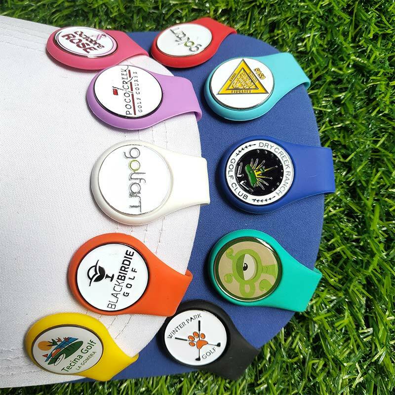 Clip de silicona para sombrero de Golf, marcador de bola con fuerte sujeción magnética a tu cinturón de borde de bolsillo, accesorios para regalo de ropa