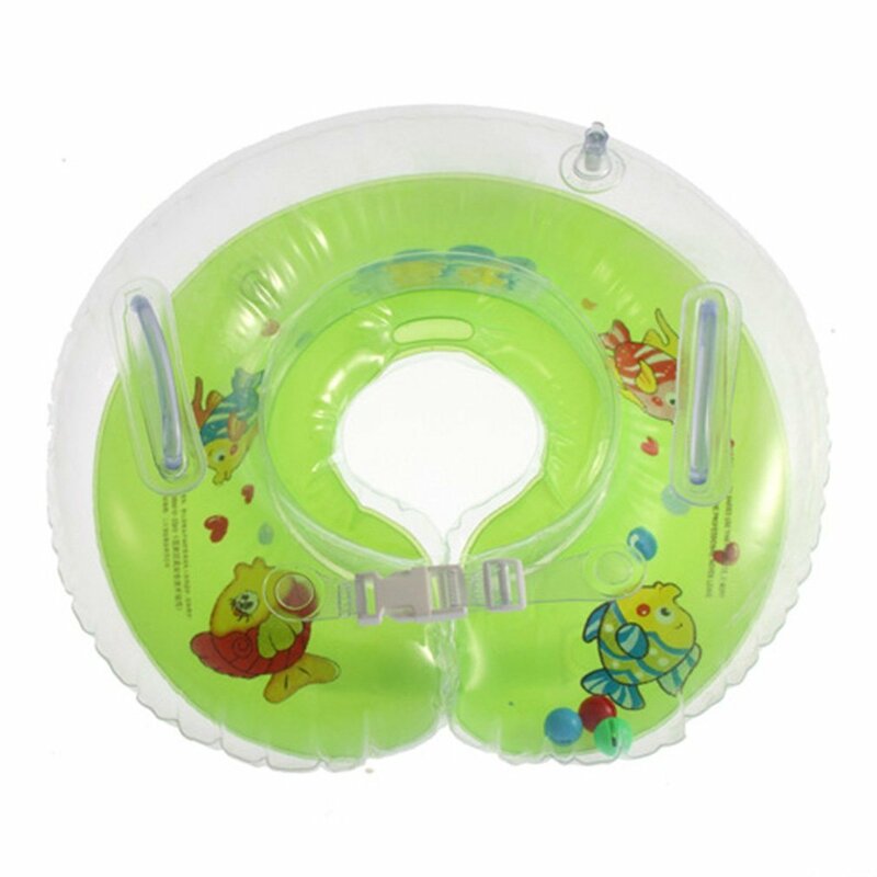 Aufblasbare Kreis Infant Einstellbare Schwimmen Neck Baby Schwimmen Ring Float Ring Sicherheit Doppel Schutz Baby Schwimmen Zubehör