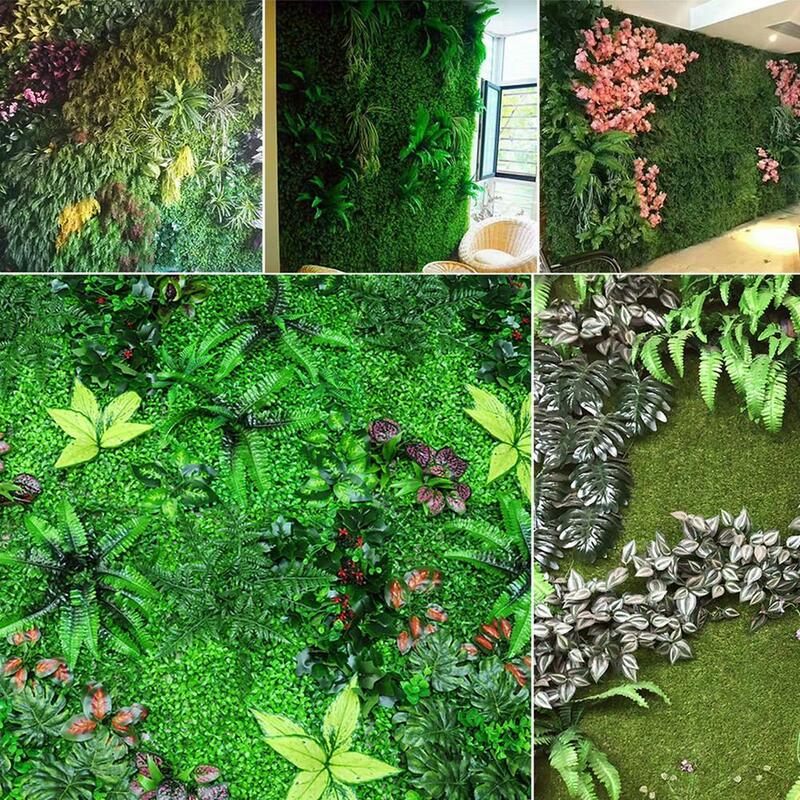 Искусственная зеленая трава 40x60 см, Декор для дома, украшение на стену, газон, для отелей, кафе, фоны, трава, джунгли