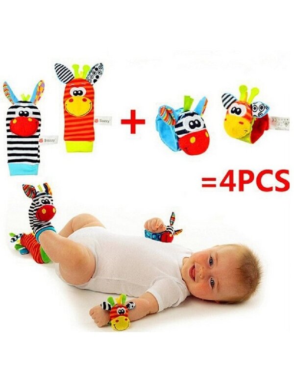 Sozzy-jouets éducatifs pour bébés de 0 à 12 mois, hochet de jardin, punaise au poignet et chaussette de pied, jouets éducatifs de noël, livraison gratuite