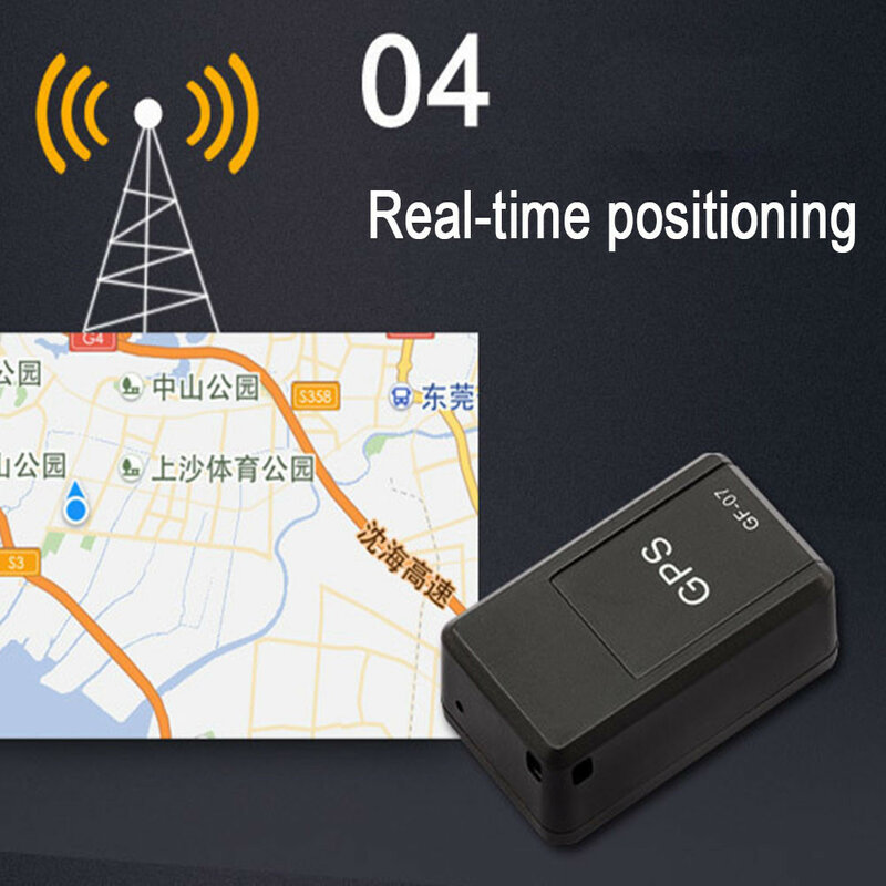 GF07 GSM Pelacak LBS Mobil Mini Kendaraan Magnetik Pelacak Lokasi GPS Truk Antihilang Alat Pelacak Rekaman Dapat Kontrol Suara untuk Hewan Peliharaan $