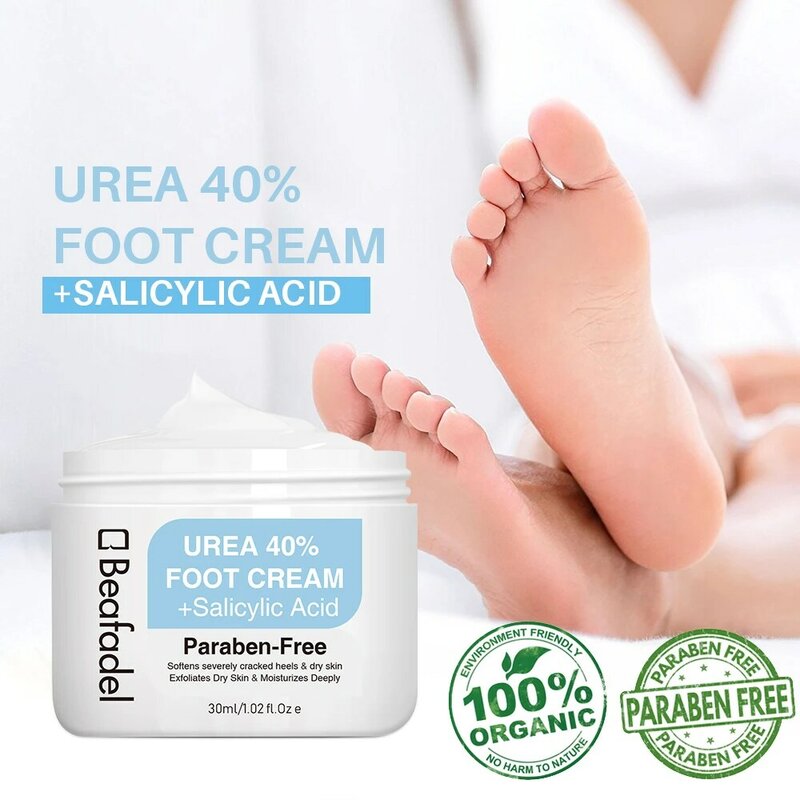 Foot Care Urea Cream 40% ขัดเท้า Salicylic Acid Exfoliates Dead Skin แคลลัส Remover เท้า Repair Care Moisturizing Cream