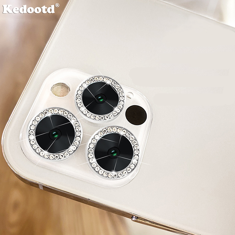 Luxus Glitter Diamant Metall Ring Objektiv Aufkleber Für iPhone 13 Pro 12 Mini 11 Pro Max Stoßfest Kamera Protector Film abdeckung Kappe