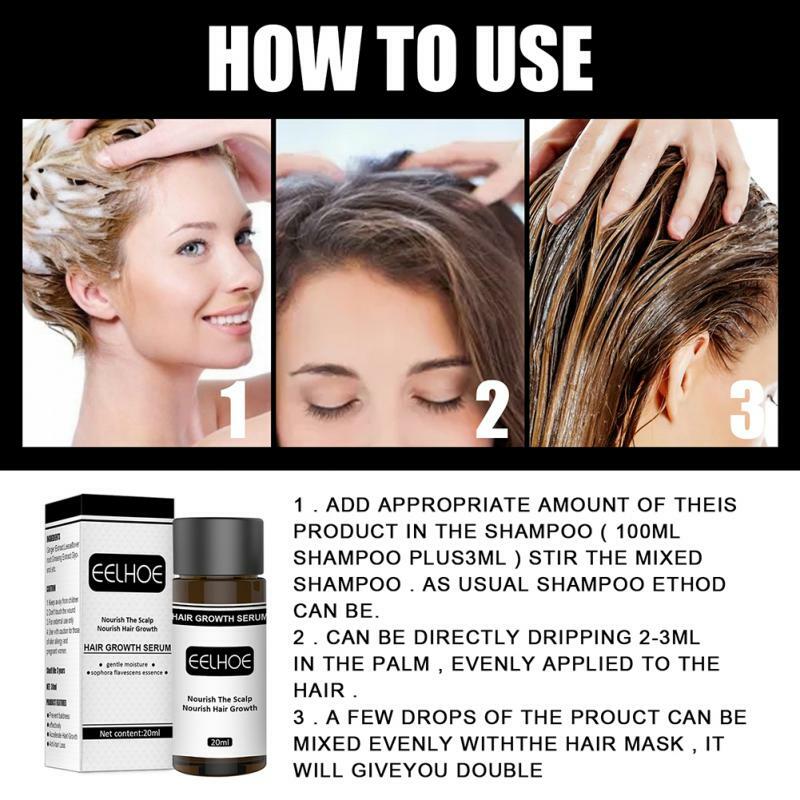 Hair Care Hair Growth Essential Oils Essence 20ml For Men Women Ginger Extract Hair Regeneration Repair Hair Growth Serum