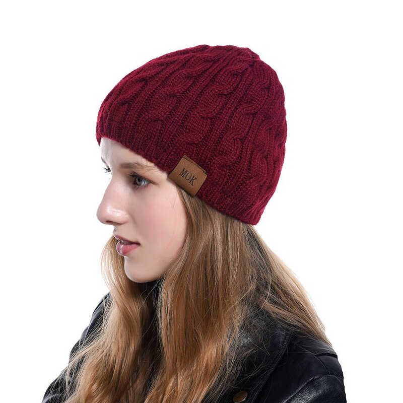 Cable Knit Beanie Thick Soft Warm Chunky Beanie Hats for Women Men Warm Chunky Beanie Hats