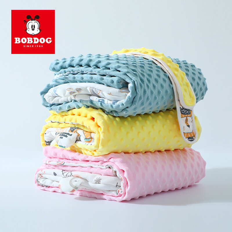 BOBDOG – couverture d'emmaillotage pour bébé, mignon dessin animé, doux, pour nouveau-né, sac de nuit, 86x86cm