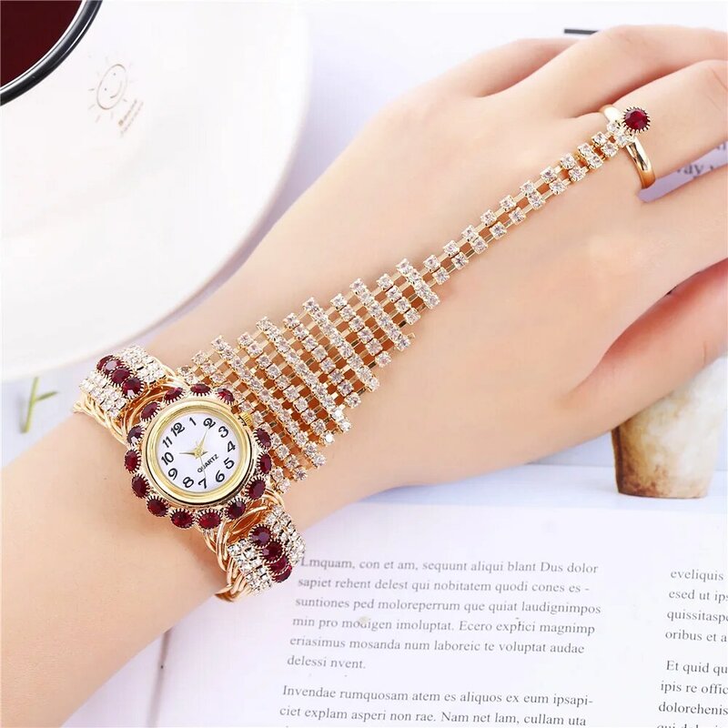 Nowa luksusowa damska pełna bransoletka z diamentami zegarek moda damska zegarek Montre Femme Zegarki Damskie Relogio Feminino Relojes Mujer