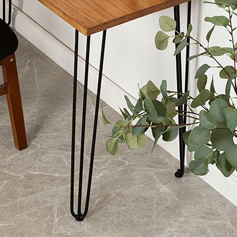 Perna de mesa simples de ferro sólido, 4 peças, 71cm, suporte de mesa em forma de u, fornecimento de fábrica, pernas de móveis diretas