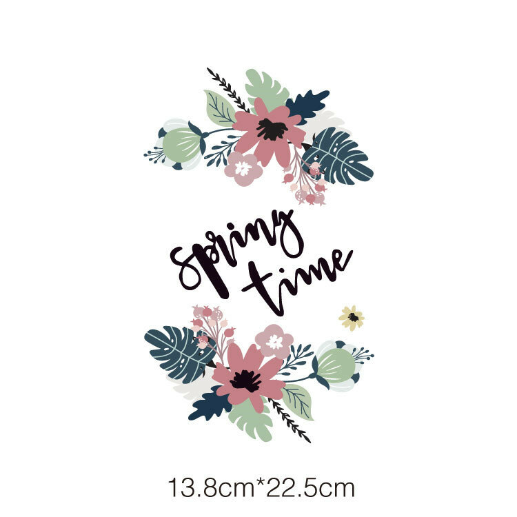 Beautiful Flower Patch Iron on Flower Patches for Clothing Heat Transfer Sticker on Clothes for T-shirt DIY Appliques Heat Press