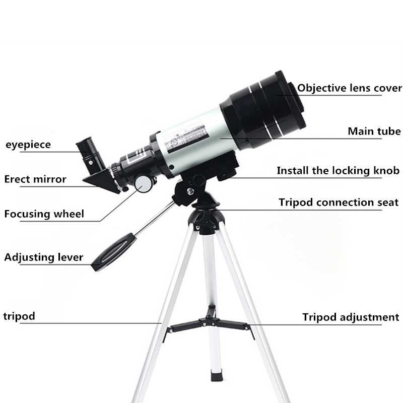 Télescope astronomique à haute puissance pour étudiants en sciences et éducation, 30070