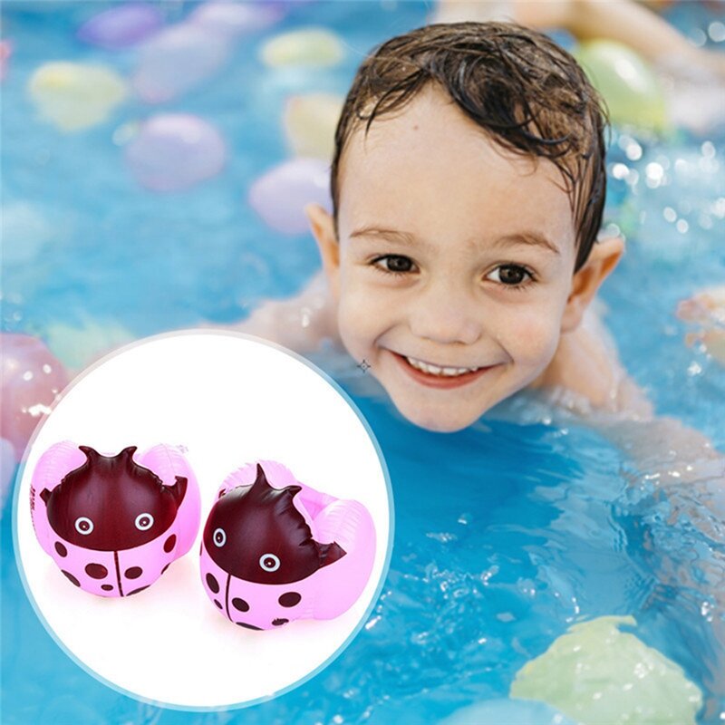 Anillo de natación inflable para niños, manga flotante para el brazo, bandas para el brazo, juguetes flotantes para piscina, brazaletes inflables gruesos