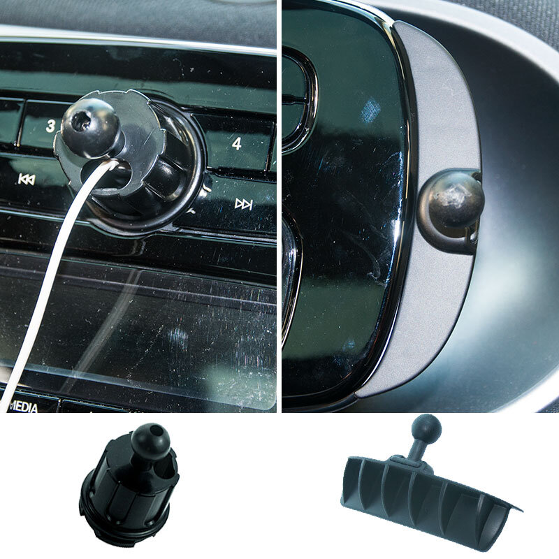 Cadre de navigation pour téléphone portable de voiture, support de charge intérieur pour Mercedes Smart 450, 451, 453, Fortwo Forfour