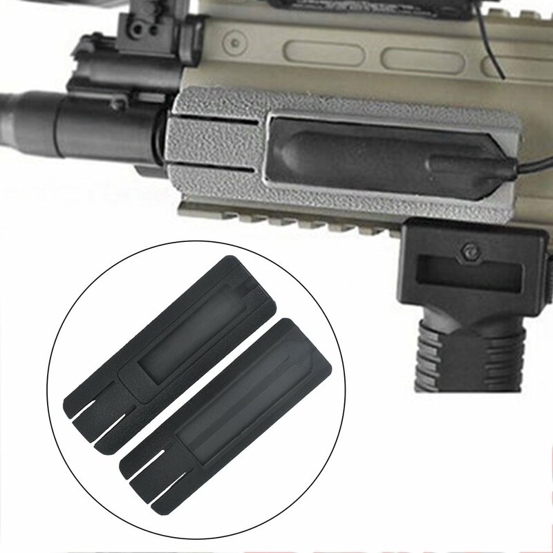Cubierta de riel Picatinny para PEQ 20mm M4 Airsoft Rifle 4.125 ", Panel de bolsillo, juego de almohadillas de riel de interruptor remoto, accesorios de caza