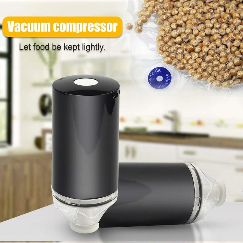 Otomatis Listrik Food Vacuum Sealer Mesin USB Rumah Tangga Handheld Minum 2020 Baru Vacuum Packer dengan Dapat Digunakan Kembali Ritsleting Tas