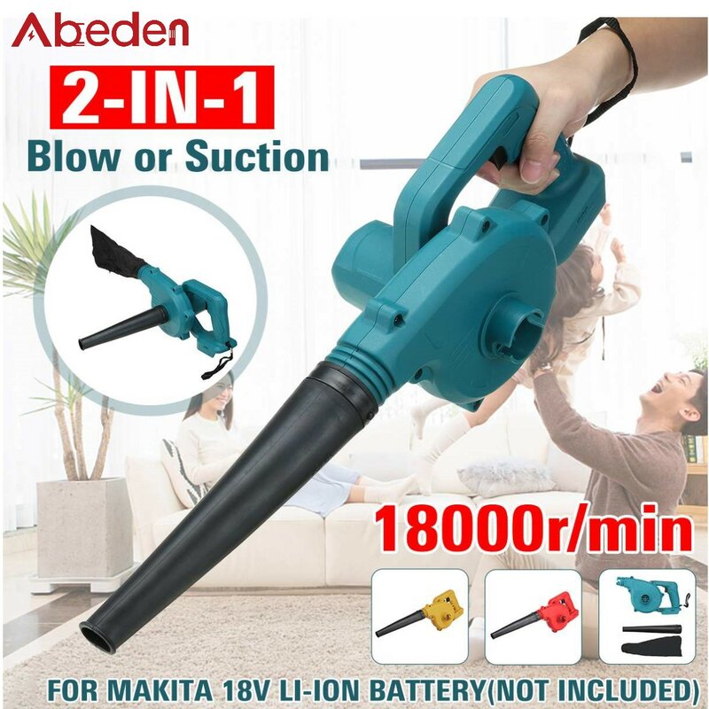 Abeden 2 in 1 Blowing & Suction Cordless Electric Air Blower Sweeper and Vacuum Cleaner For Clearing Petal/Leaves/Dust/Snow