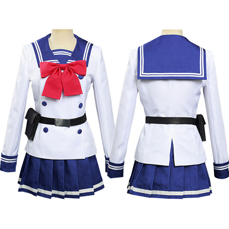 2021 Anime High-Rise Invasion Costumes Honjo Yuri Cosplay Wigs Men and Women JK Uniforms Adult Sailor Suits Halloween Costume