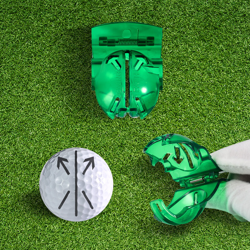 Bola de golfe forro desenho marcação alinhamento ferramenta de armazenamento bola marcação verde golfe formação acessórios para homem e entusiasta do golfe
