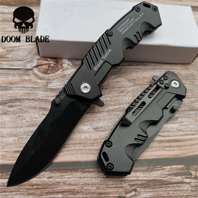 High hardness folding knife, mountain climbing, camping, fishing, barbecue knife, outdoor survival knife