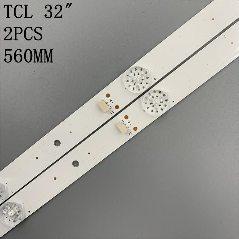 2 Buah Strip Lampu Latar LED untuk Thomson 32HB5426 LVW320CS0T Toshiba TCL 32L2600 32L2800 32L2900 L32S4900S 32D2900 32D100