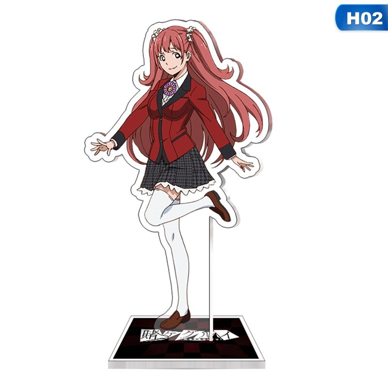 15cm Anime Kakegurui 아크릴 스탠드 피규어 모델 데스크 액션 피규어 장식 애니메이션 활동 케이크 토퍼 팬 장난감 선물