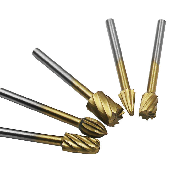 Nieuwe 10Pc 1/8 "Shank Tungsten Carbide Frees Rotary Tool Burr Double Diamond Cut Rotary Gereedschap Elektrische Grindingde
