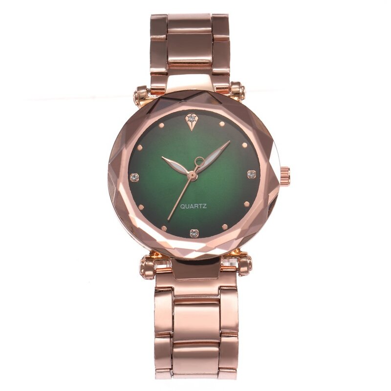 Orologio da donna con specchio 3D orologio al quarzo da donna con cinturino in lega di lusso per fidanzata orologio da regalo di compleanno Relojes Para Mujer ora