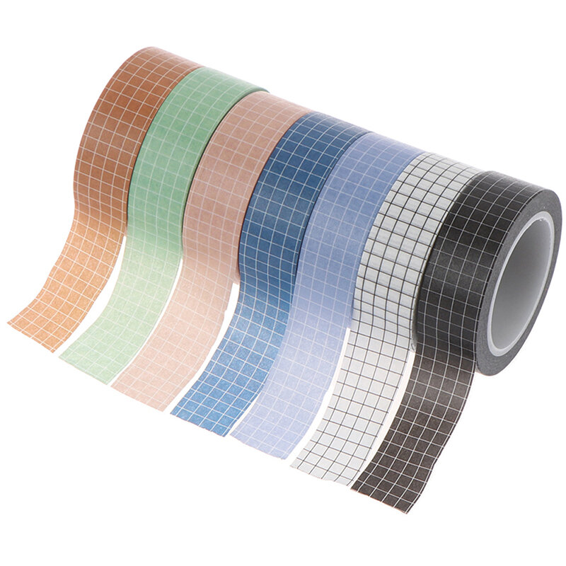 Ferramentas de fita da grade diy cronograma de tempo fitas adesivas de papel japonês adesivos fitas de papelaria decorativo mão conta acessórios