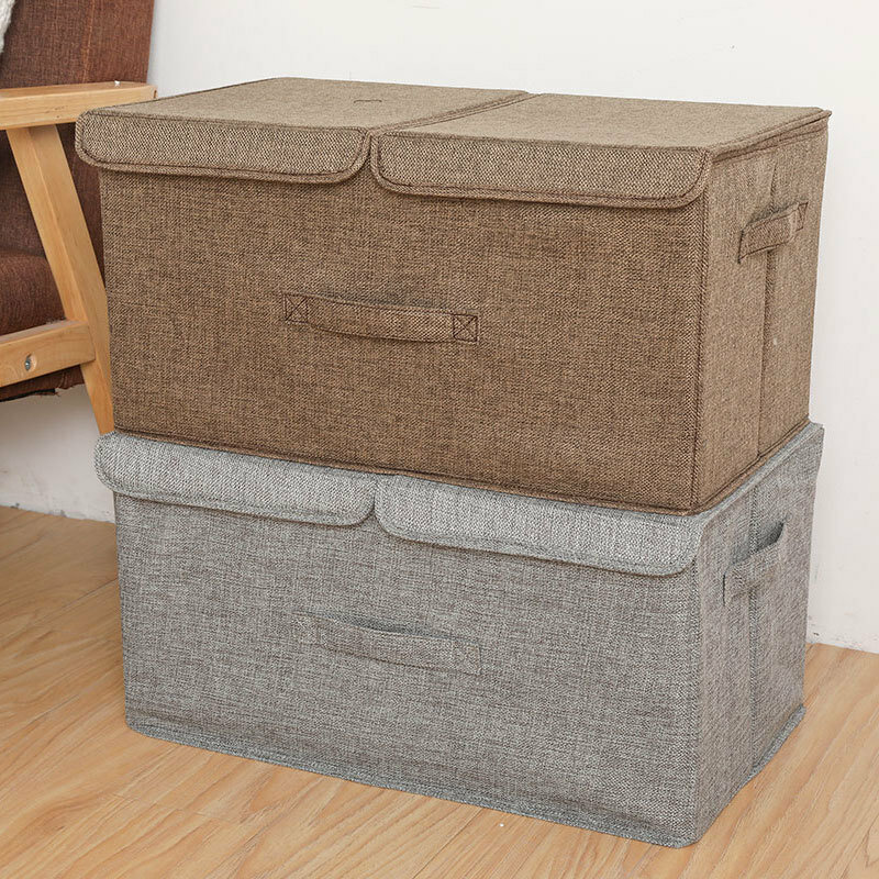 Caja de almacenamiento plegable, organizadores antimoho, cajas grandes para almacenamiento de ropa, mantas, organizador, caja de Zippe