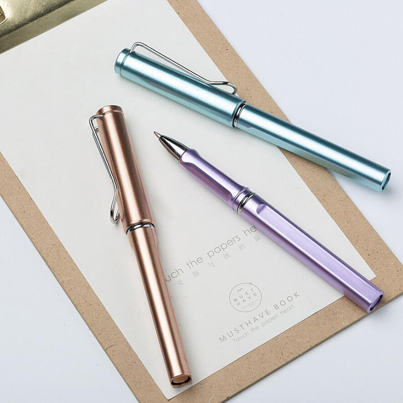 แฟชั่นการออกแบบ Safari Shape ธุรกิจการเขียนปากกาสำนักงานธุรกิจปากกาลายเซ็นซื้อ2ส่งของขวัญ