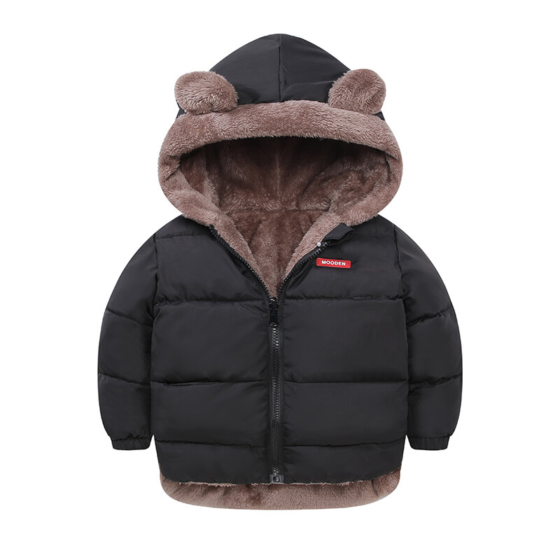 Детская Толстая зимняя хлопковая куртка, детское хлопковое пальто для мальчиков и девочек, одежда с обеих сторон, детская зимняя одежда