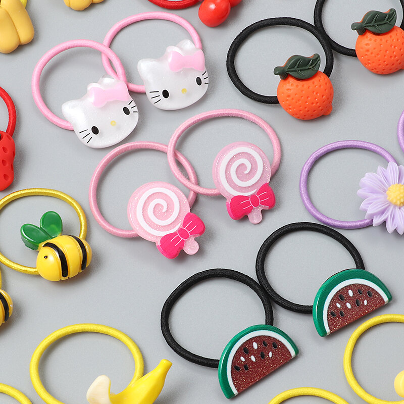 accesorios para el cabello vinchas para niños gomas elásticas para el pelo de animales de dibujos animados Conjunto de 210 unidades de coleteros para niña 