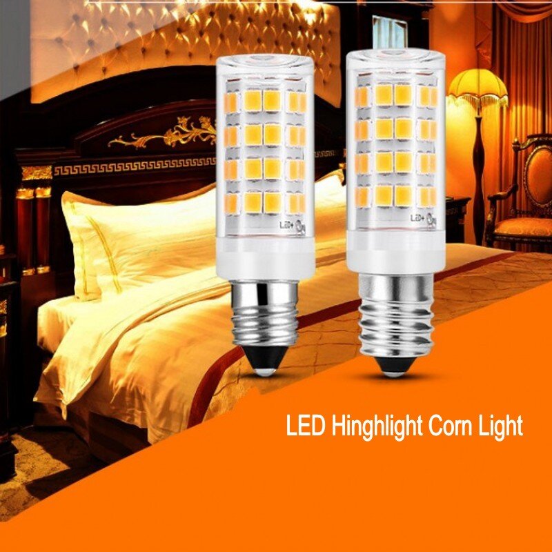 Mini lampe LED E14 7W 9W12W AC 220V, ampoule épis de maïs SMD2835 360, remplacement d'angle de faisceau pour lustre halogène