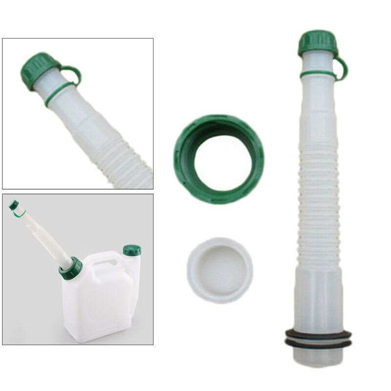 Flexible Gas Can Spout and cover kits are used to fuel lawn mowers Easy to pour 17x2.6cm PE Plastic