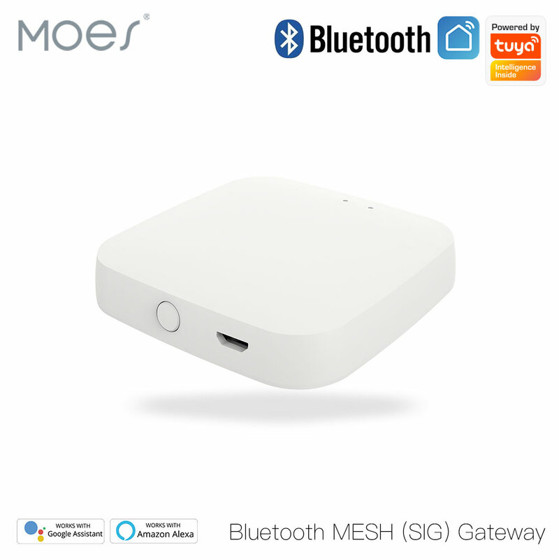 Шлюз Moes Tuya с Bluetooth, хаб Smart SIG Mesh, Wi-Fi, дистанционное управление через приложение, работает с Alexa Google Home