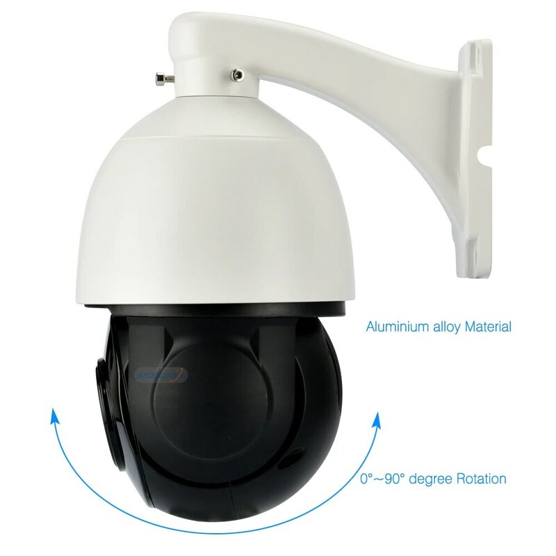 Caméra de Surveillance dôme extérieure PTZ IP POE hd 8MP/4K, dispositif de sécurité sans fil, avec Zoom x30 et protocole Onvif H.265, Audio bidirectionnel