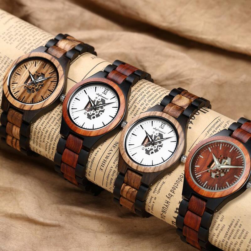 Shifenmei relógios masculinos marca de luxo relógio de madeira quartzo relógios de pulso masculino relógio esportivo para o homem relogio masculino